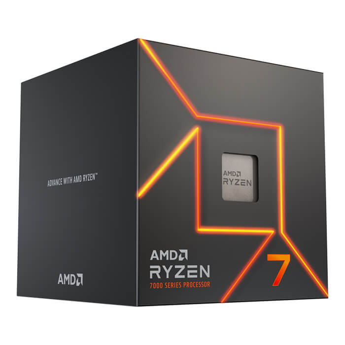 CPU AMD Ryzen 7 7700 (40M Cache, Up to 5.3GHz, 8C16T, Socket AM5)