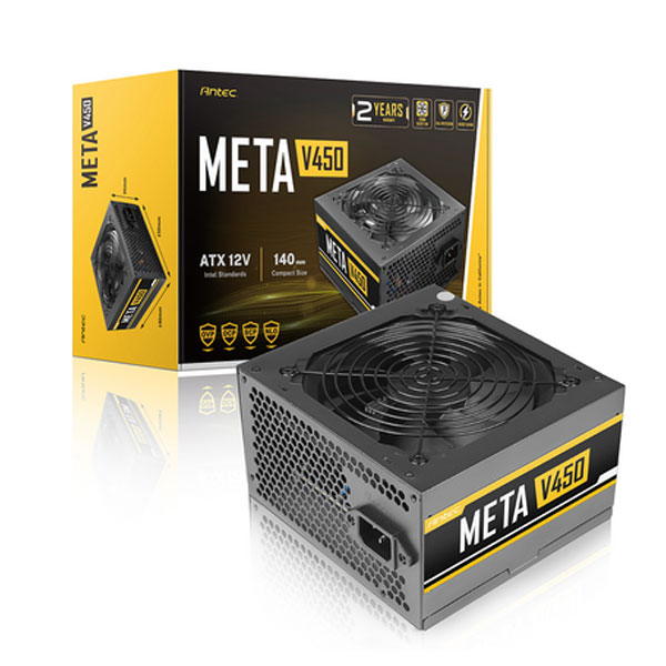 Nguồn máy tính Antec Meta V450 EC, điện áp 230V, công suất 450W