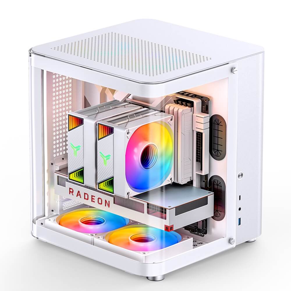 VỎ CASE JONSBO TK-1 WHITE ( MID TOWER, MÀU TRẮNG, KÍNH CONG)