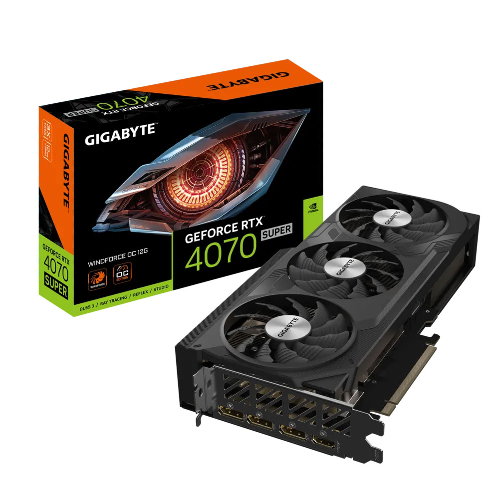 VGA Gigabyte RTX 4070 Super Windforce OC 12GB GDDR6X (N407SWF3 OC-12GD)