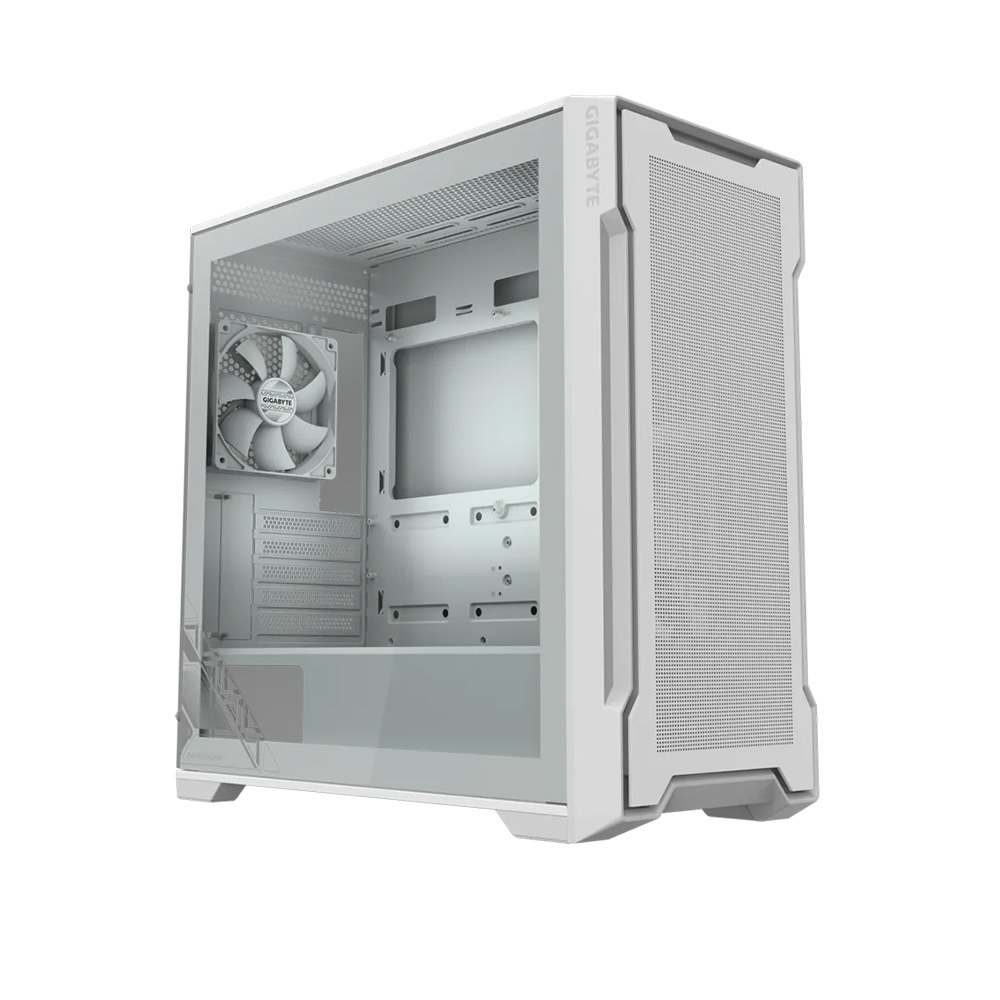Vỏ case Gigabyte Aorus C102 Glass ICE ( MATX, 2 Fan, Màu Trắng)