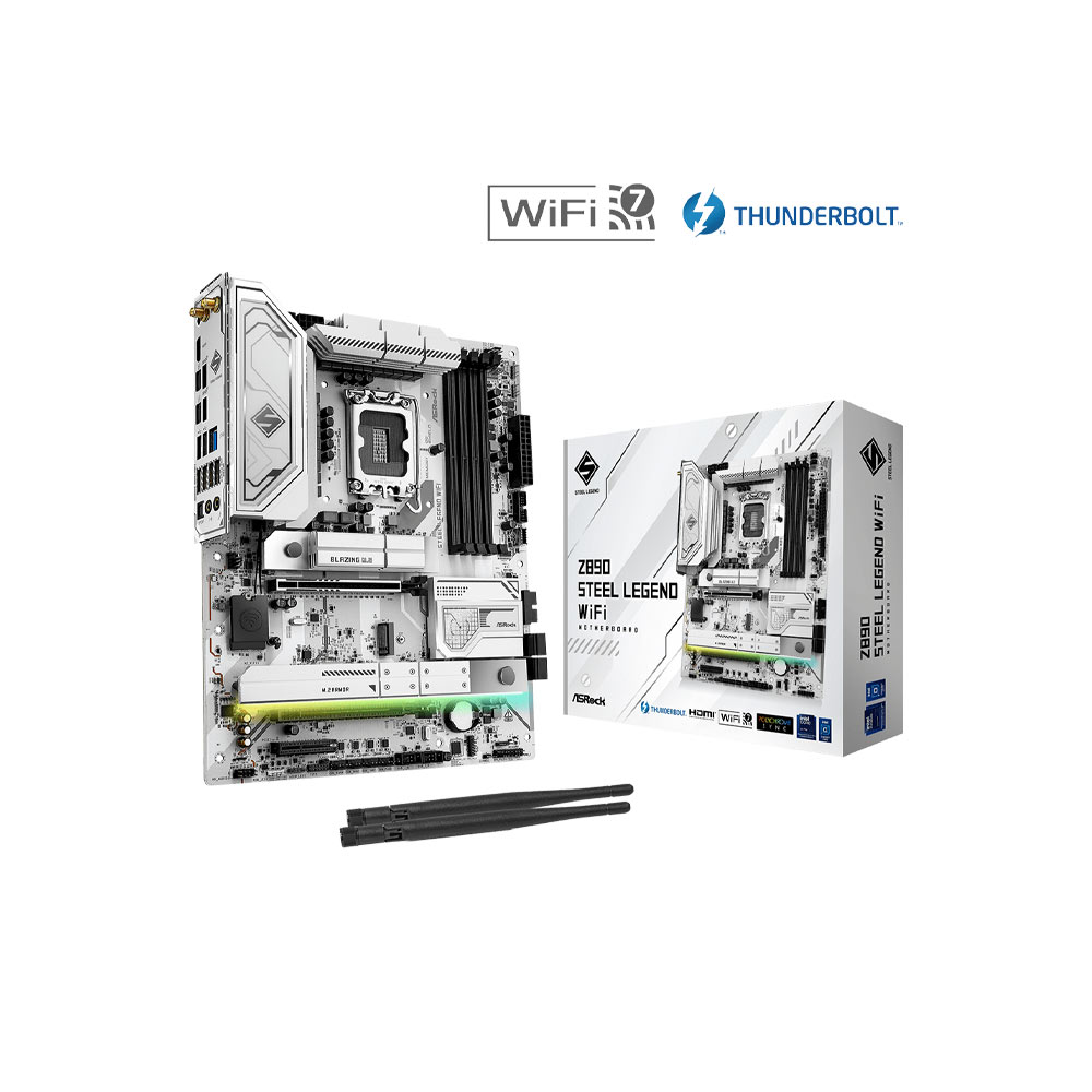 Mainboard Asrock Z890 Steel Legend WiFi DDR5 (Wifi+Bluetooth+Thunderbolt 4)