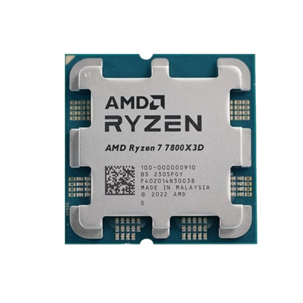 CPU AMD Ryzen 7 7800X3D (AMD AM5 - 8 Core - 16 Thread - Base 4.2Ghz - Turbo 5.0Ghz - Cache 104MB) (Tray chính hãng)