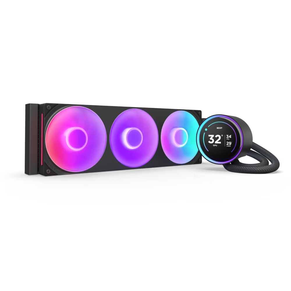 Bộ Tản Nhiệt Nước NZXT KRAKEN ELITE 360 RGB V2 BLACK 360mm (RL-KR36E-W2)
