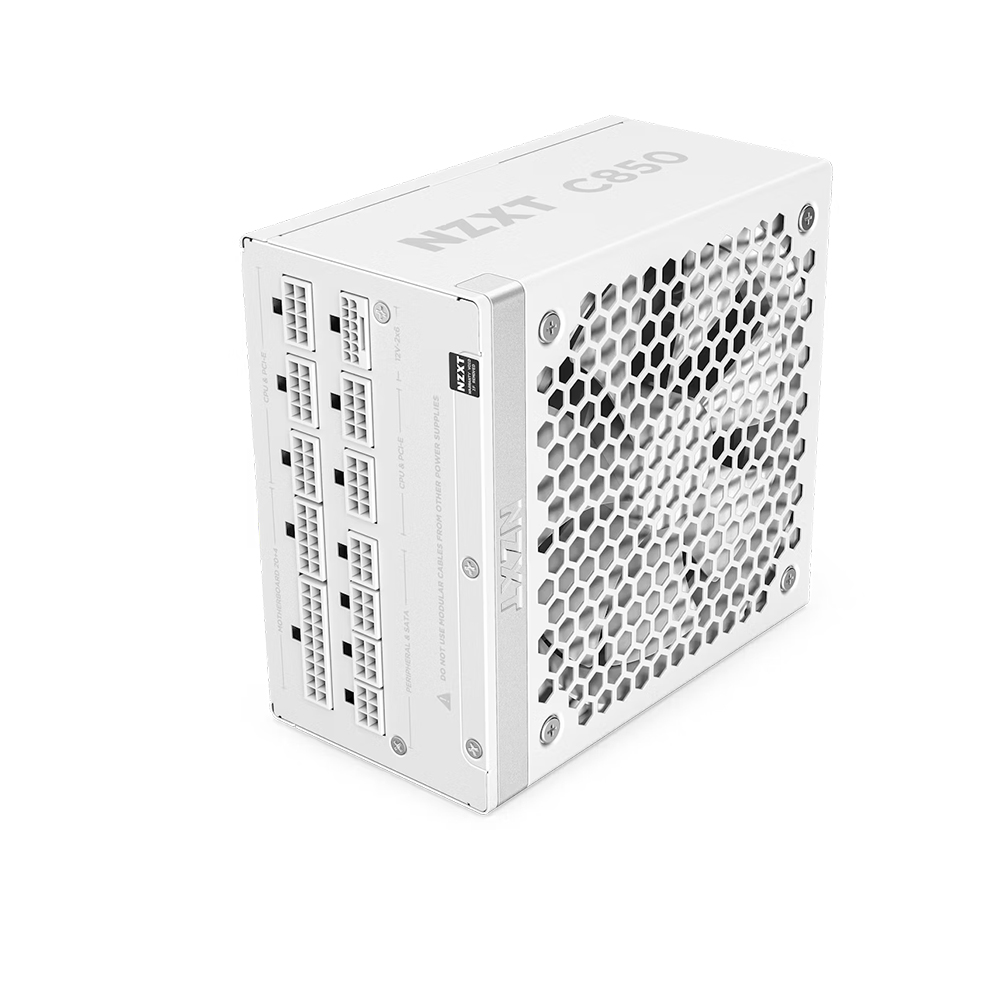 NGUỒN NZXT C850 WHITE ATX 3.1 850W, 80 Plus Gold, Full Modular (PA-8G2BW-EU)