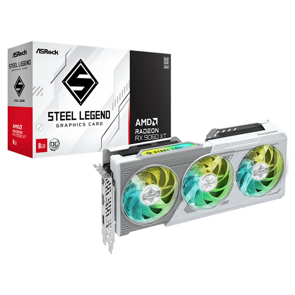 ASRock Radeon™ RX 9060 XT Steel Legend 16GB OC